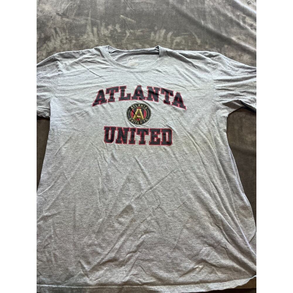 Atlanta United FC Shirt Adult XL Gray MLS Casual Soccer Sports Fanatics Men